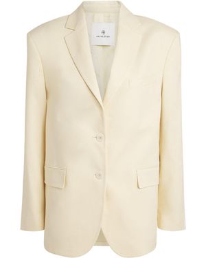 Anine Bing Single-Breasted Quinn Blazer - Natural