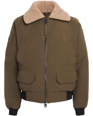 Canada Goose Down Chilliwack Aviator Bomber Jacket - Green
