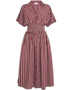 Claudie Pierlot Stripe Wrap Dress - Purple