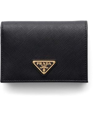 Prada Small Saffiano Leather Wallet - Black