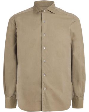 Corneliani Cotton-Blend Shirt - Natural
