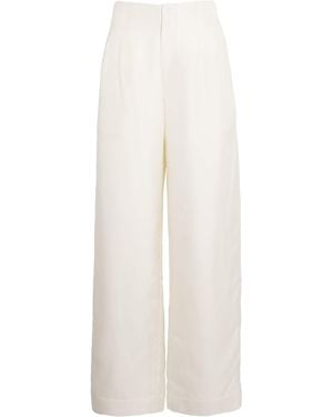 STAUD Pierre Wide-Leg Trousers - White