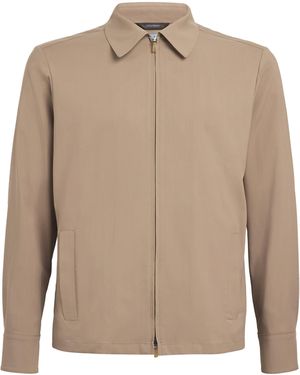 Colombo Cashmere Nicholson Bomber Jacket - Natural