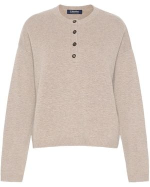 Max Mara Wool-Cashmere Sweater - White