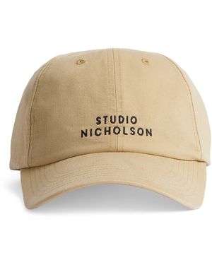 Studio Nicholson Embroidered Logo Cap - Natural