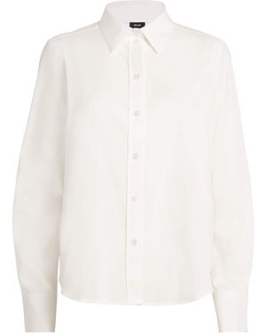 ME+EM Cotton Travel Layering Shirt - White