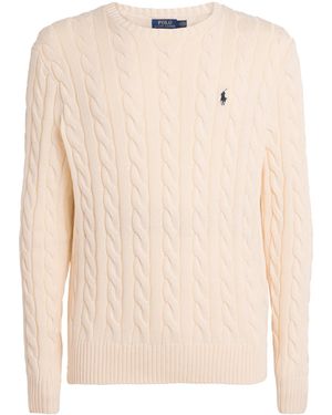 Polo Ralph Lauren Cotton Cable-Knit Sweater - Natural