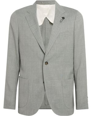 Lardini Wool Blazer - Grey