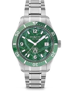 Montblanc Stainless Steel 1858 Iced Sea Automatic Date Watch - Green