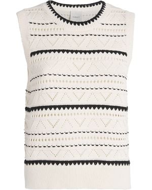 Varley Knitted Athena Vest - White