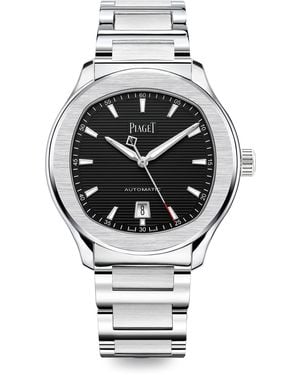 Piaget Stainless Steel Polo Date Watch - Metallic