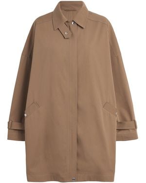 TOTEME Organic Cotton Oversized Trench Coat - Brown