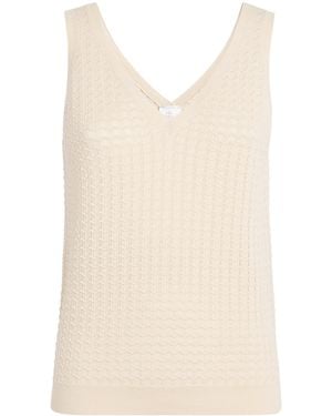 Eleventy Wool Tank Top - White