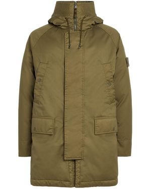 Stone Island Ghost Tech Padded Parka Coat - Green