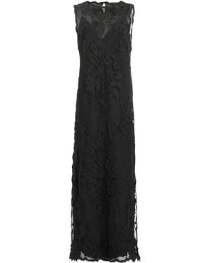AllSaints Embroidered Rye Maxi Dress - Black