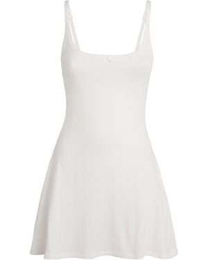 Skims Drop Needle Mini Dress - White
