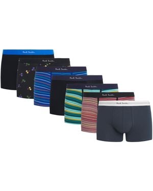 Paul Smith Stretch-Organic Cotton Trunks - Blue