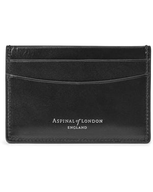 Aspinal of London Slim Card Holder - Black