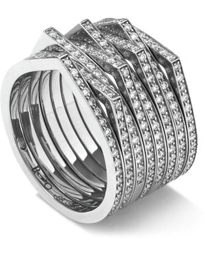 Repossi And Diamond Antifer Ring - Metallic