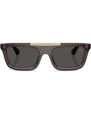 Burberry Injected Be4451U Rectangle Sunglasses - Gray