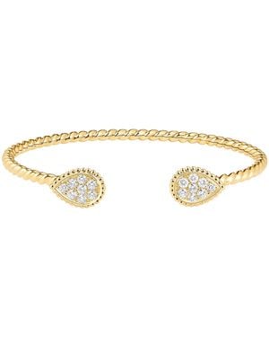 Boucheron Small And Diamond Serpent Bohème Motif Bracelet - Metallic