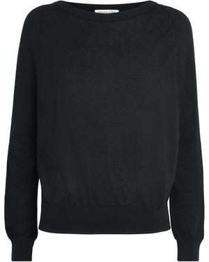 Johnstons of Elgin Cashmere Finola Jumper - Black