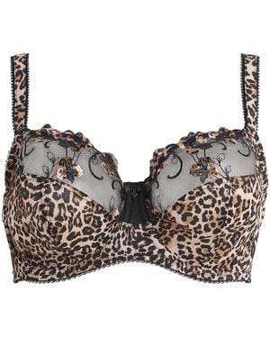 Fantasie Leopard Talia Side-Support Bra - Black