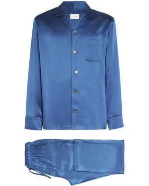 Harrods Silk Pyjama Set - Blue