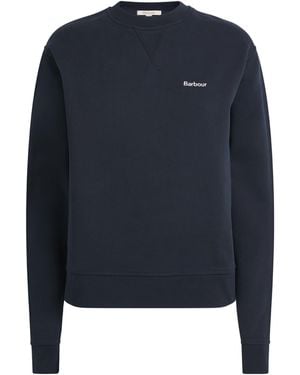 Barbour Cotton Bede Logo Sweatshirt - Blue