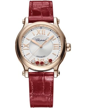 Chopard And Diamond Happy Sport Watch - Red