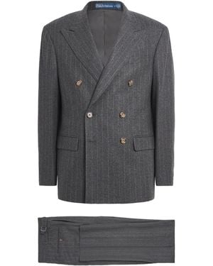 Polo Ralph Lauren Wool Chalk-Stripe 2-Piece Suit - Grey