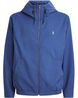 Polo Ralph Lauren Water-Repellent Hooded Harrington Jacket - Blue