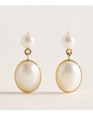 Sophie Bille Brahe And Pearl Amis De Luce Earrings - Natural