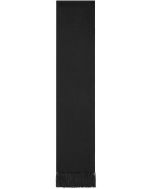 Tom Ford Silk Polka-Dot Scarf - Black