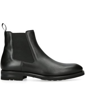 Magnanni Leather Chelsea Boots - Black