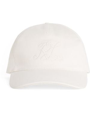 Ralph Lauren X Wimbledon Embroidered Monogram Baseball Cap - White