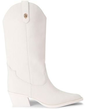 Kurt Geiger Leather Kurt's Cabana Kiss Cowboy Boots - White