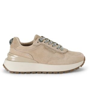 Kurt Geiger Suede Metro Sneakers - Natural