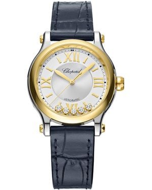 Chopard Stainless Steel And Diamond Happy Sport Watch - Metallic