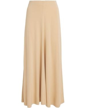 TOTEME Jersey Flared Maxi Skirt - Natural