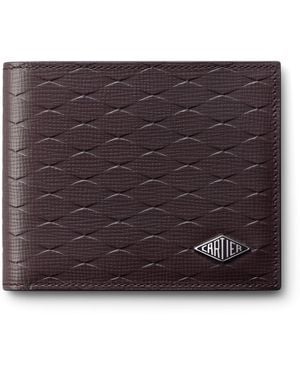 Cartier Leather Losange Wallet - Purple