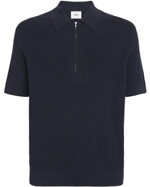 NN07 Hansie Half-Zip Polo Shirt - Blue