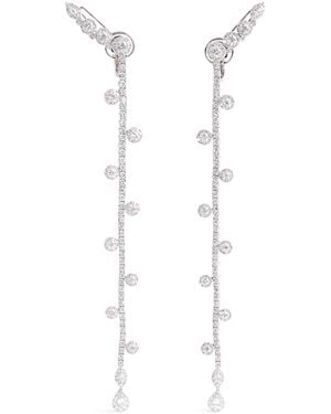 YEPREM And Diamond Y-Couture Drop Earrings - White