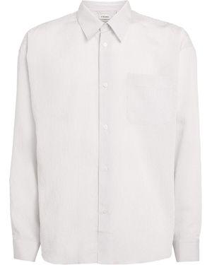 FRAME Cotton Stripe Shirt - White