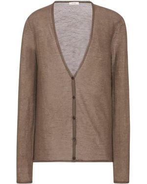The Row Kasem Cashmere Cardigan - Brown