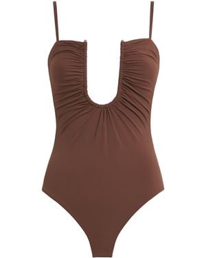 Christopher Esber Arched Swimsuit - Brown