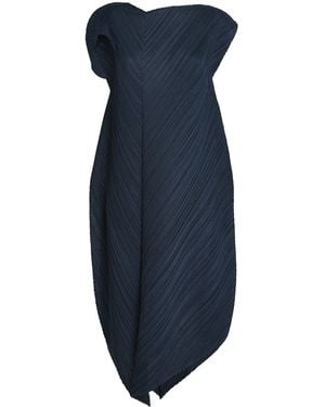 Pleats Please Issey Miyake Flare Midi Dress - Blue