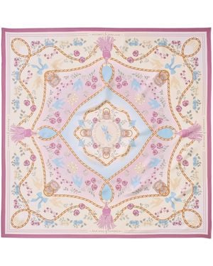 Aspinal of London Silk Mayfair Scarf - Pink