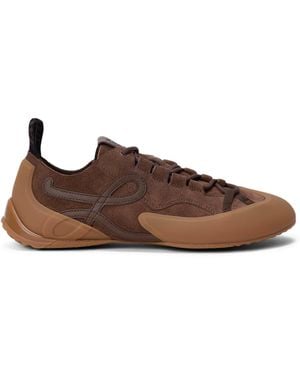 Loewe Suede Grip Sneakers - Brown
