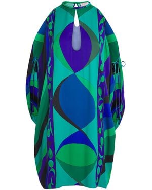 Emilio Pucci Iride Print Kaftan - Blue